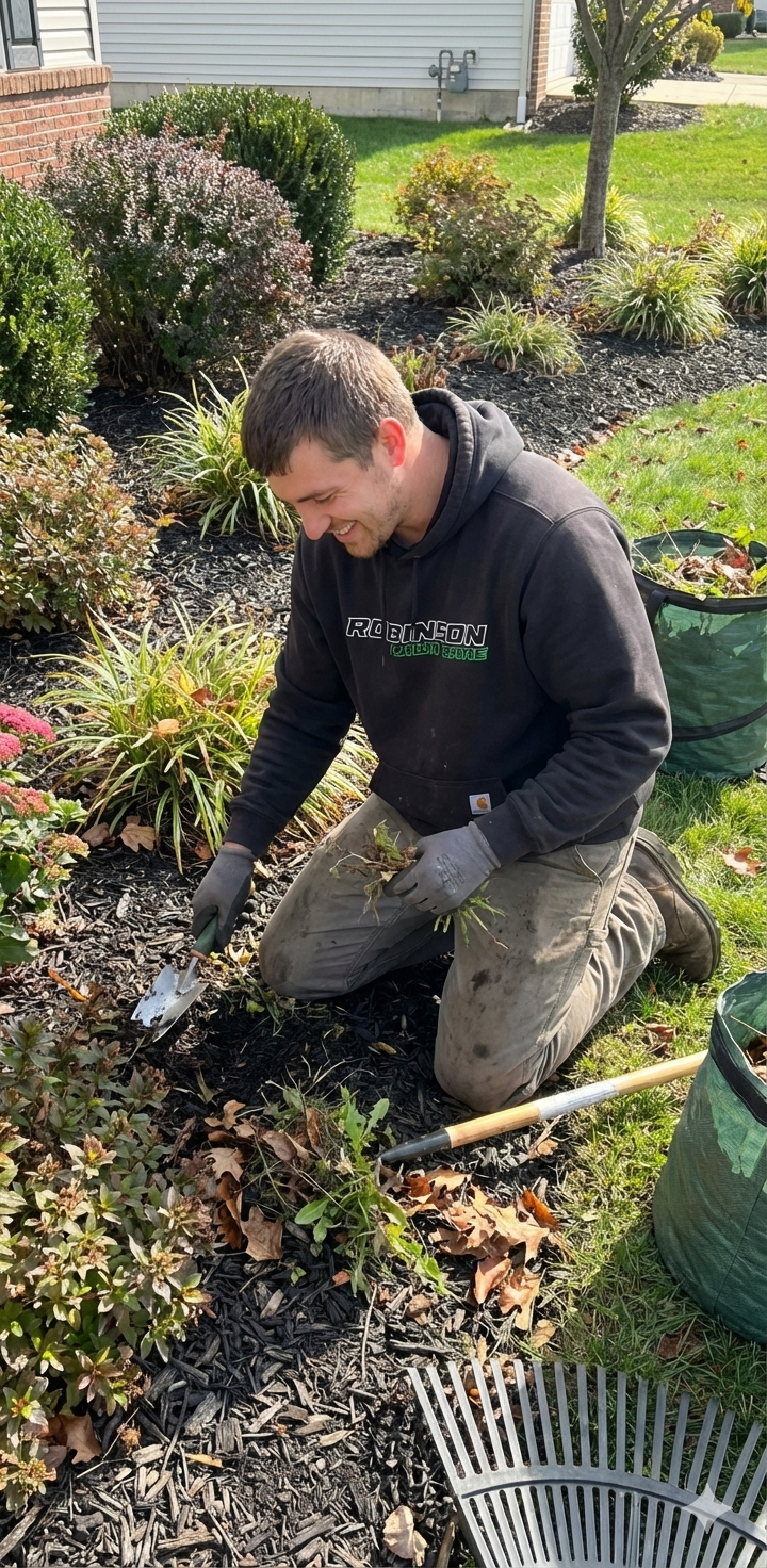 Pristine flower beds